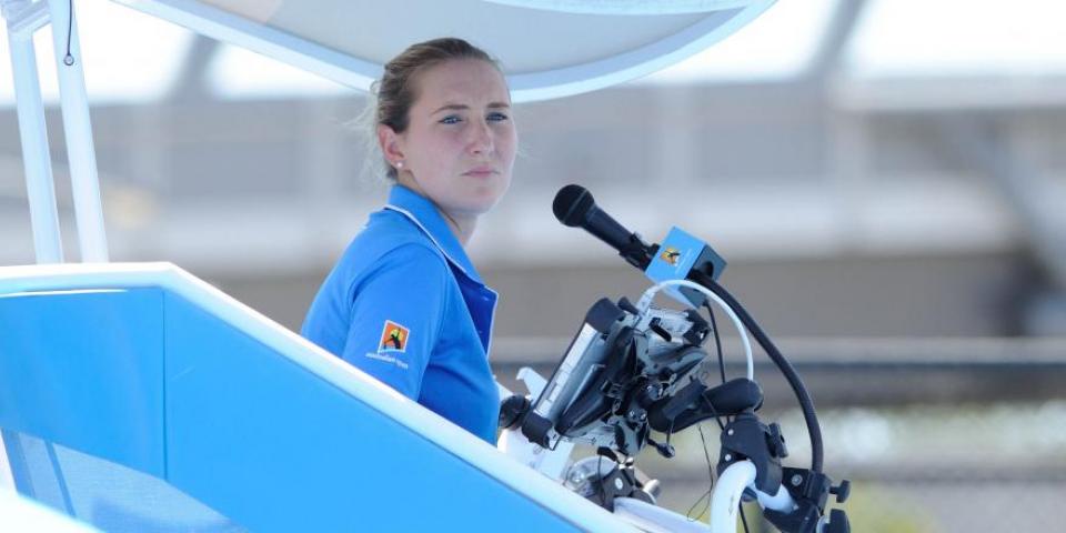 Aurélie Tourte, l’arbitre de chaise qui sait prendre de la hauteur