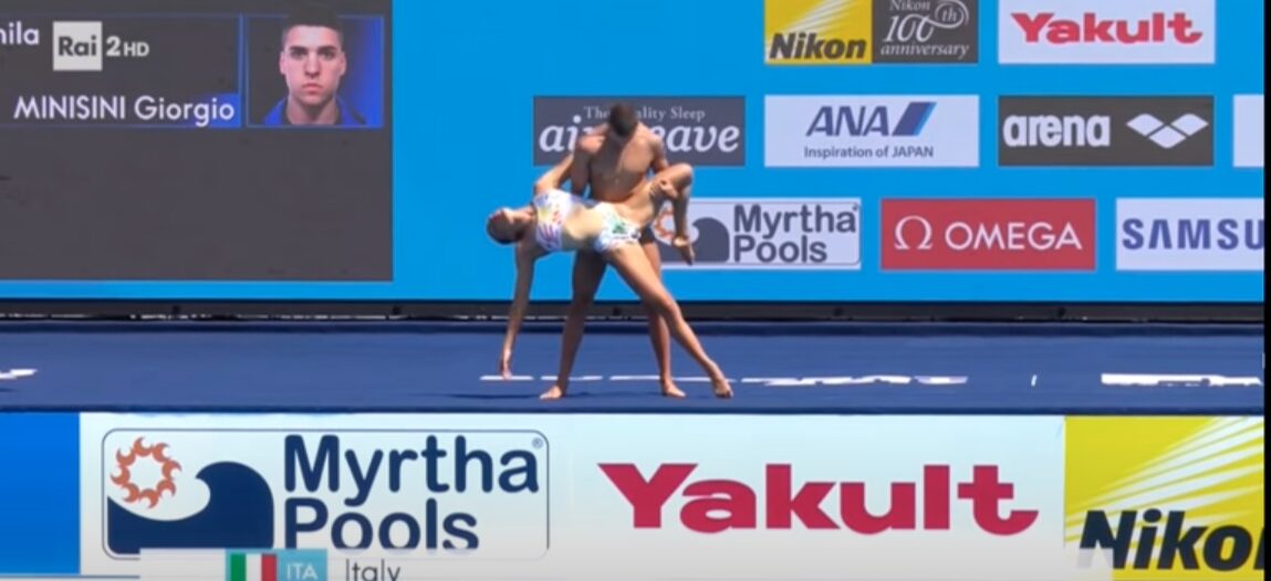 17 juillet 2017, les Italiens Giorgio Minisini et Manila Flamini remporte le duo mixte synchronisé aux Mondiaux de natation