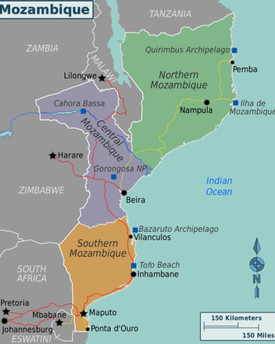 carte maputo mozambique