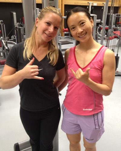 Julie Bezard et Hongyan Pi